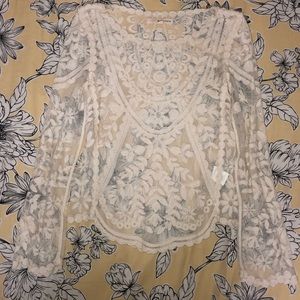 💝 Lace overlay top